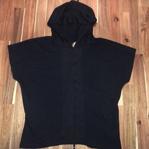 Aeropostale black top w/ cute back and hoodie